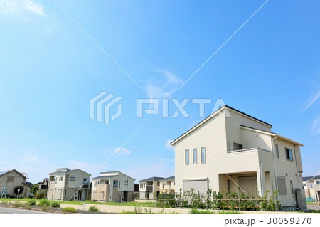 青空のニュータウン 綺麗な新築の家 青空のニュータウン 綺麗な新築の家 30059270