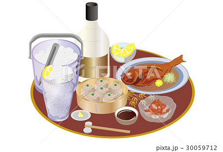 今日の晩酌酎ハイと柿の種 今日の晩酌酎ハイと柿の種 30059712