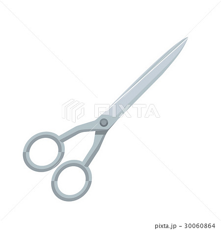 Scissors haircare flat icon isolated with simple 30060864