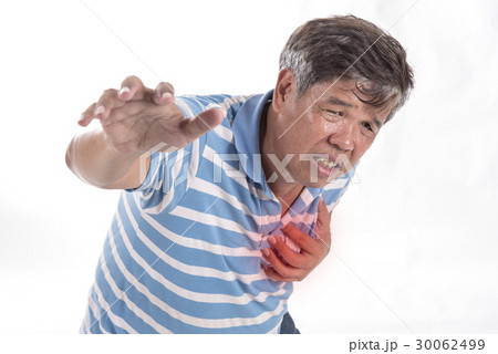 Old man having chest pain - heart attack Old man having chest pain - heart attack 30062499
