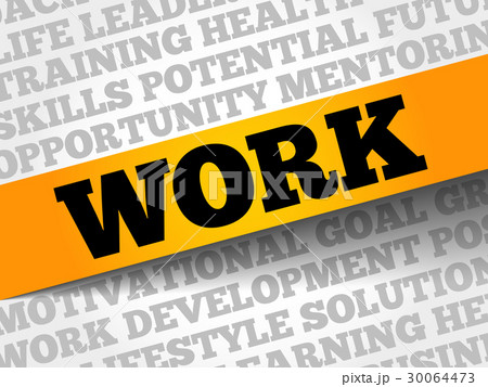 WORK word cloud WORK word cloud 30064473