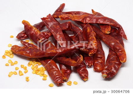 dried chilly on white dried chilly on white 30064706