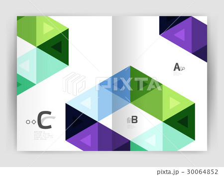 Business brochure or leaflet A4 cover template 30064852