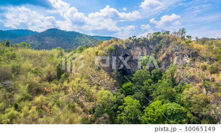 aerial photography above amazing cave.  30065149