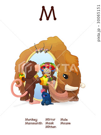 English Alphabet (Amusing Animals) letter M 1/26 30065151