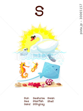English Alphabet (Amusing Animals) letter S 1/26 30065157