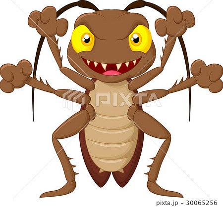 Scary cockroach cartoon - Stock Illustration [30065256] - PIXTA