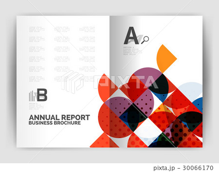 Abstract circle design business annual report 30066170