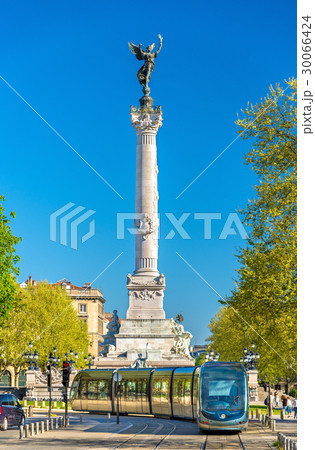 Tram near the Monument aux Girondins in Bordeaux 30066424