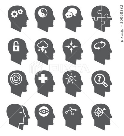 Psychology vector icons set Psychology vector icons set 30068332