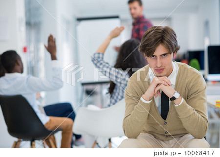business, startup and people concept - happy business, startup and people concept - happy 30068417