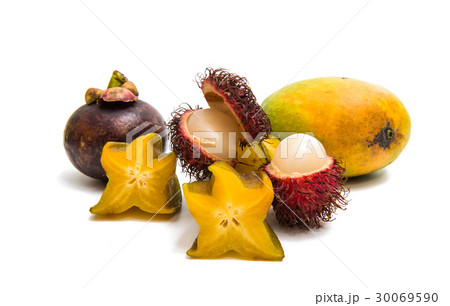 Tropical fruits isolated 30069590