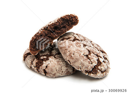 Chocolate cookies isolated Chocolate cookies isolated 30069926