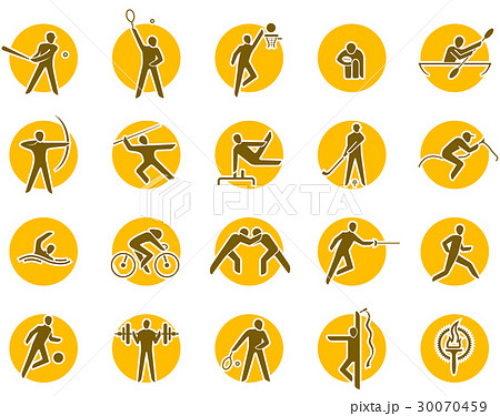 Summer sports icon set 30070459