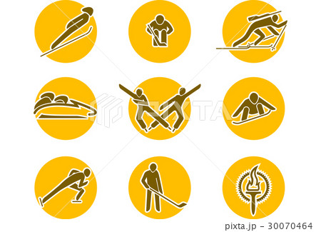 Olimpic winter sport icons Olimpic winter sport icons 30070464