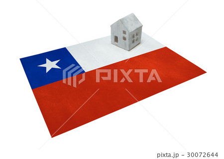 Small house on a flag - Chile Small house on a flag - Chile 30072644