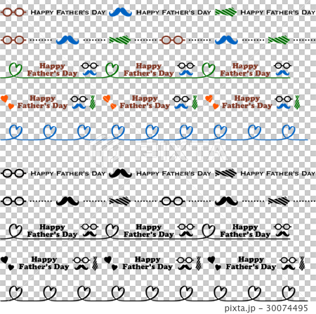父の日の飾り線 父の日の飾り線 30074495