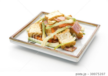 島らっきょうと厚揚げの炒め物 30075207