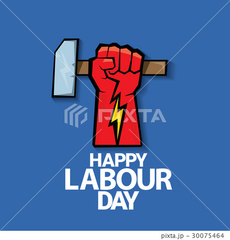 Happy labour day vector label Happy labour day vector label 30075464
