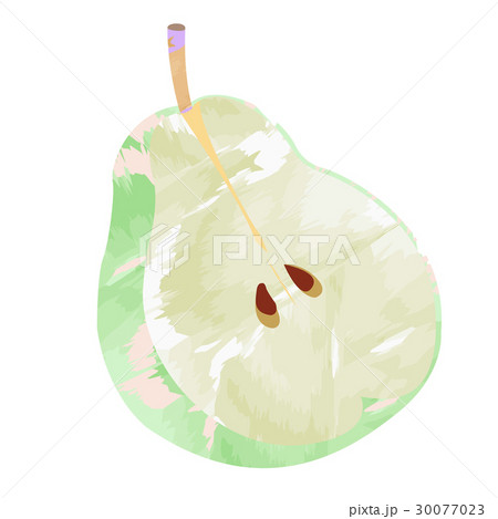 Isolated pear cut Isolated pear cut 30077023