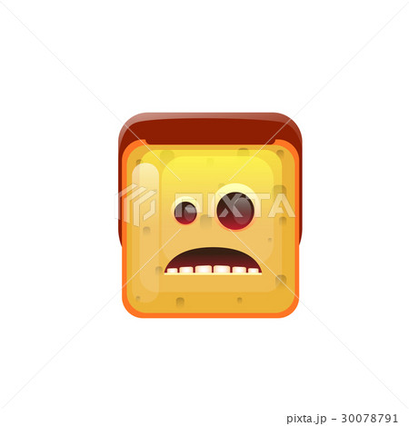 Smiling Emoticon Face Surprised Emotion Icon 30078791