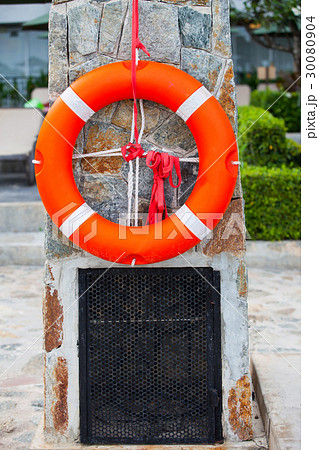 Orange lifebuoy. Orange lifebuoy. 30080904
