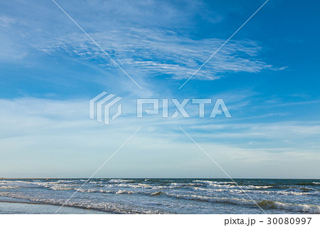 Beach and blue sky, Sea and sky. Beach and blue sky, Sea and sky. 30080997