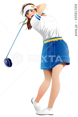 女子ゴルファー 30081568