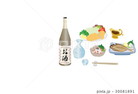 今日の晩酌日本酒とまぐろの山かけ 30081891