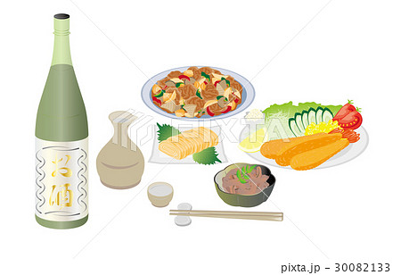 今日の晩酌熱燗とイカの塩辛 30082133