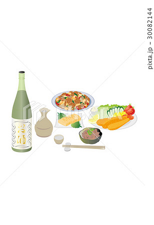 今日の晩酌熱燗とイカの塩辛 30082144