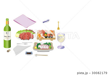 今日の晩酌白ワインとたこの刺身 30082179