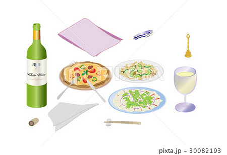 今日の晩酌白ワインとカルパッチョ 今日の晩酌白ワインとカルパッチョ 30082193