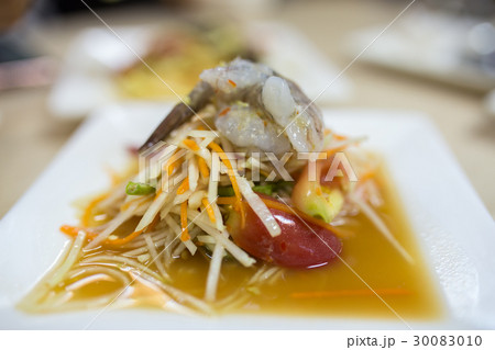 papaya salad with fresh shrimp papaya salad with fresh shrimp 30083010