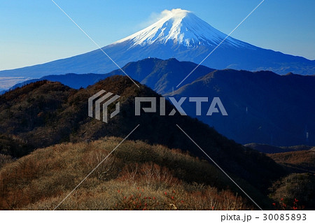 大菩薩連嶺・ハマイバ丸付近から見る富士山 30085893