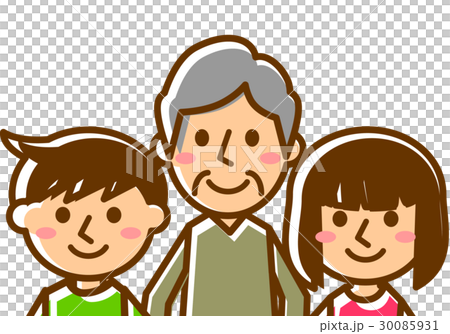 祖父 3人 上半身 祖父 3人 上半身 30085931