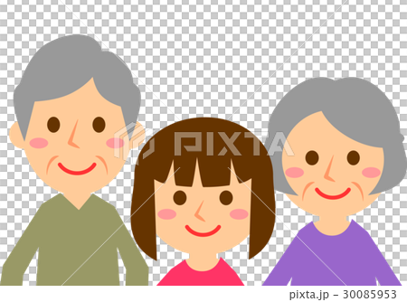 3 grandparents girls upper body 30085953