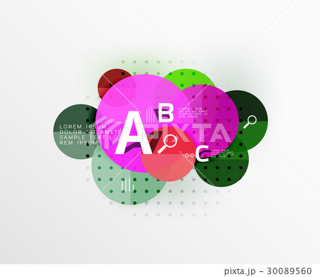 Round modern circle option infographic diagram Round modern circle option infographic diagram 30089560