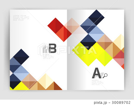 Minimalistic square brochure or leaflet business 30089702