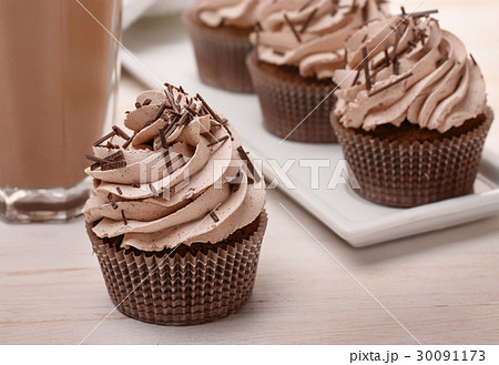 Cupcakes and hot cocoa Cupcakes and hot cocoa 30091173