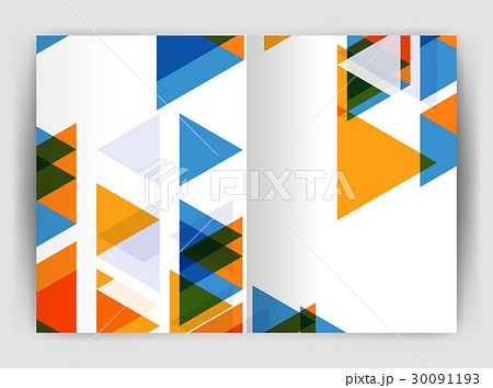 Vector triangle business annual report cover print 30091193