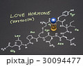 Close-up blue cap sample vial on paper  30094477