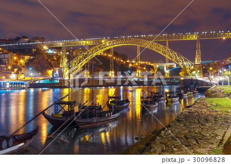 Rabelo boats on the Douro river, Porto, Portugal. Rabelo boats on the Douro river, Porto, Portugal. 30096828
