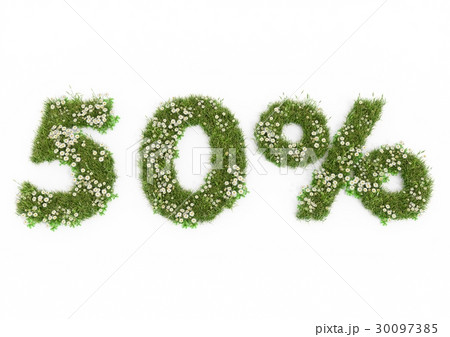 3D rendering of grass50 percent discount isolated 3D rendering of grass50 percent discount isolated 30097385