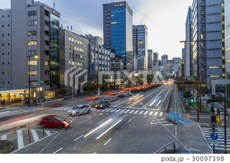 名古屋 都市風景 桜通 夕景 名古屋 都市風景 桜通 夕景 30097398