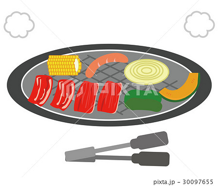 焼肉のイラストのイラスト素材