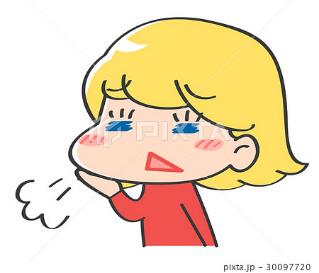 外国人 キャラクター 表情のイラスト素材