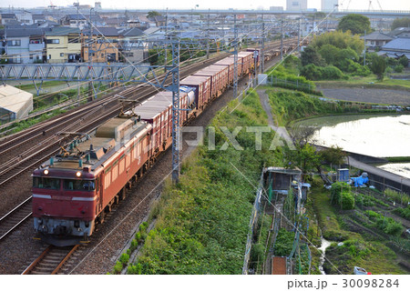 EF81742コンテナ貨物列車 30098284