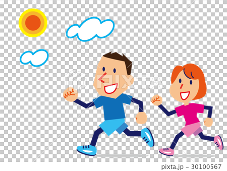 Jogging at a couple 30100567