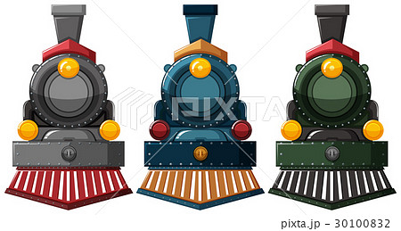 Steam engine designs in three colors 30100832